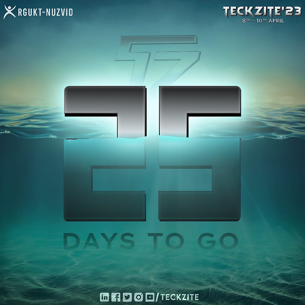 SDCAC_RGUKTN's tweet photo. Be excited to get teckzited 🤖. Just 25 days left to experience the uplifting power of technical legacy 💥⚡
#teckzite2k23
#sdcac_rguktn https://t.co/hHpwCAf2LR