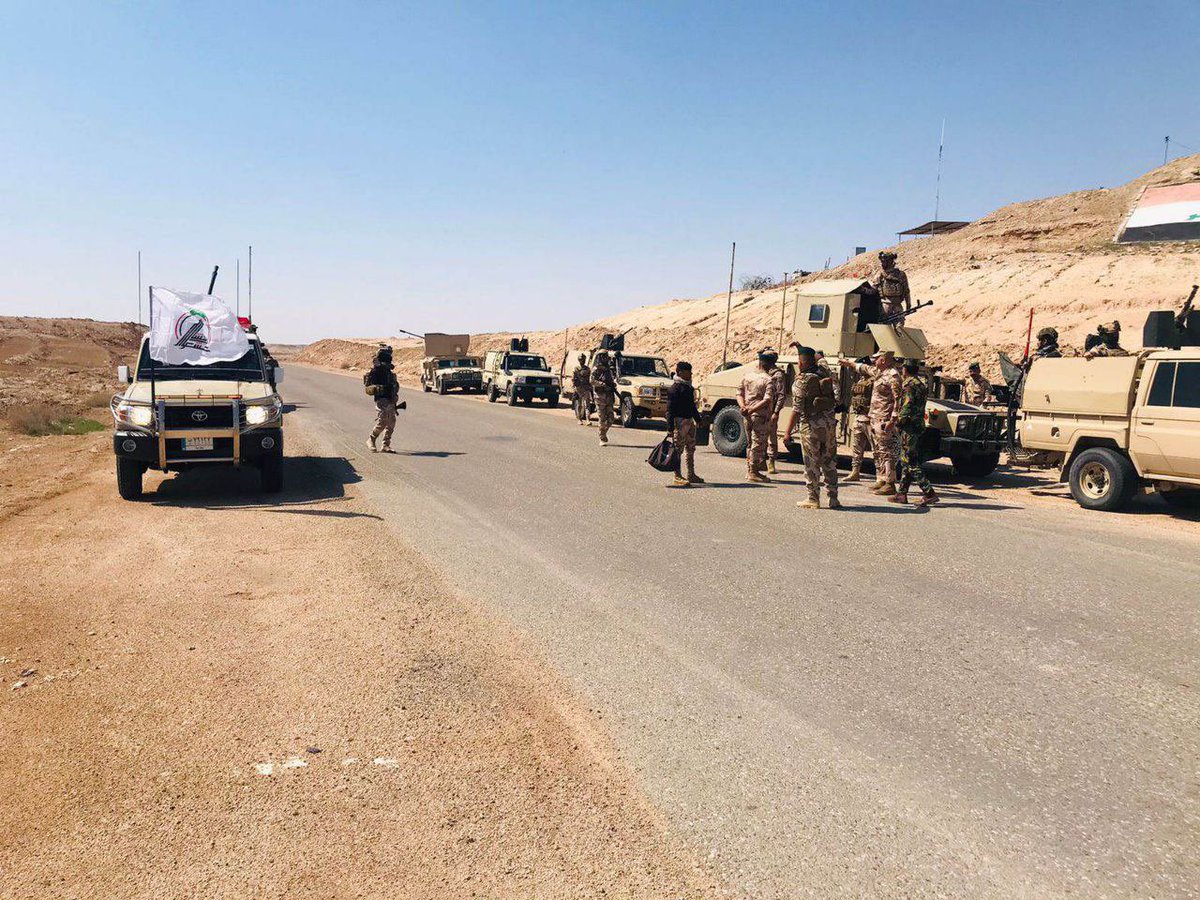 warmediateam's tweet photo. 🔴The 54th Brigade of the #Popular_Mobilization_Forces and the security forces launched an operation and #inspection in the periphery of Al-#Habbaniyah Lake and Al-Ankor governorate.

#War_Media_Team 
#Public_Media_Directorate https://t.co/DcALNYvh5L