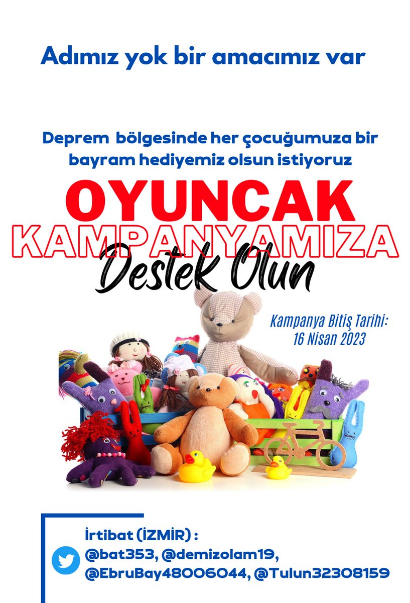 İzmir ekibi olarak kolları sıvadık hazırlığımızı bitirdik yola çıktık...
İzmir'deki tüm arkadaşlarımızdan destek bekliyoruz
Bizi bu yolda yalnız bırakmayın 🙏🙏
<a href="/demizolam19/">İlkay</a> 
<a href="/Tulun32308159/">Tülün</a> 
@karga1313 
@EbruBay48006044