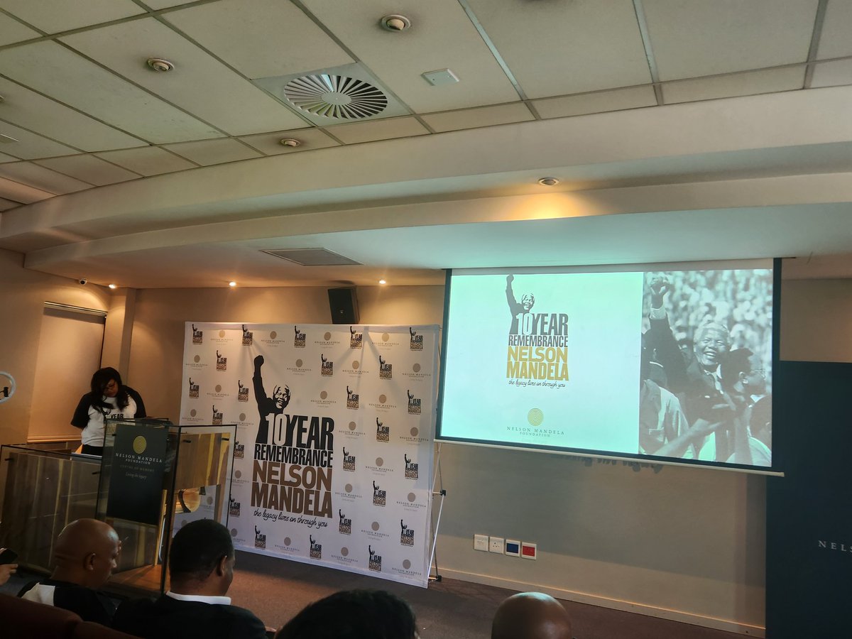 wooze66's tweet photo. At the @NelsonMandela launch of the 10 year remembrance campaign commemorating the 10th year of Madiba's passing and continuing his legacy #nelsonmandela https://t.co/YwsKpV20qs