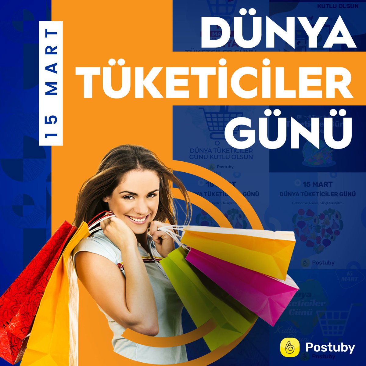 postubycom's tweet photo. "Dünya Tüketiciler Günü için hazırız! Sen de 'ne paylaşsam' diye düşünüyorsan, tasarımlarımızla göz kamaştırabilirsin. Tasarımcı olmana da gerek yok, bizimle herkes tasarımcı! 😎🎨

#Postuby #TüketicilerGünü" https://t.co/TRKwVsFCao