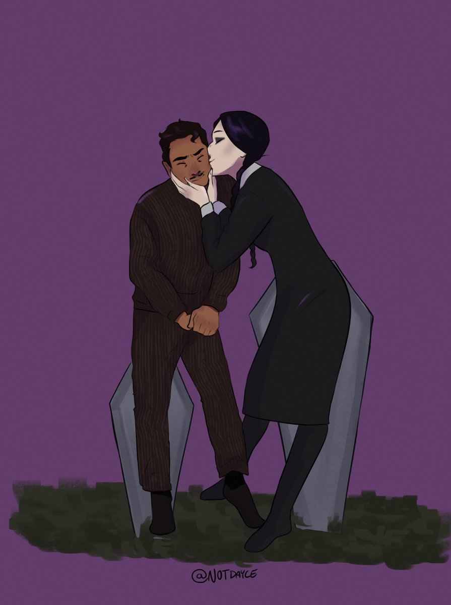 notdayle's tweet image. They’re creepy and they’re kooky, mysterious and spooky🖤