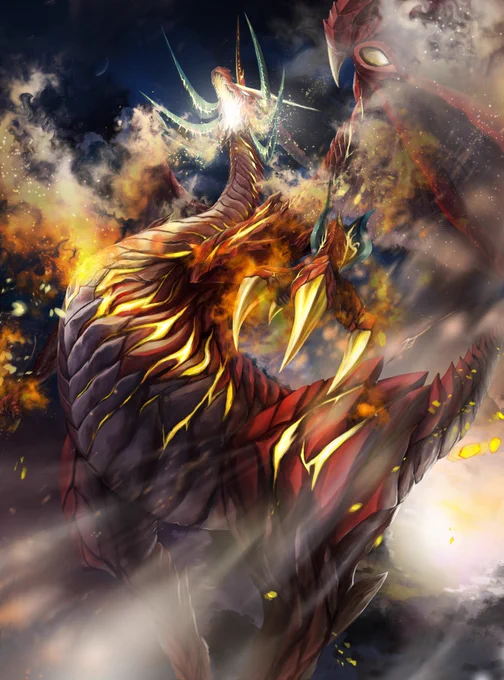 激竜王ガイアール・オウドラゴン#イラスト #デュエル・マスターズ 