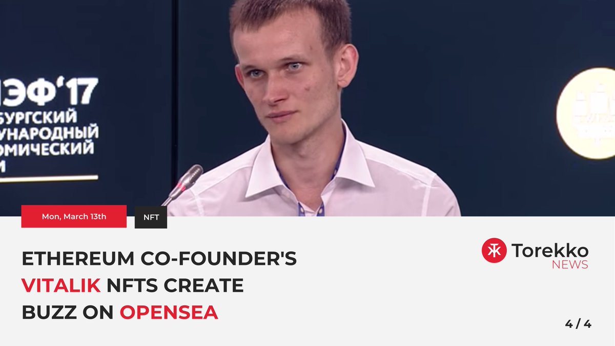 torekkonews's tweet photo. The "Gitcoin Presents" NFT collection, based on Vitalik Buterin's Quadratic Funding model, has become a popular choice among NFT traders and is now the top spot on OpenSea.
#VitalikButerin #NFT #Opensea #GitcoinPresents https://t.co/KnUZ9xpq2p
