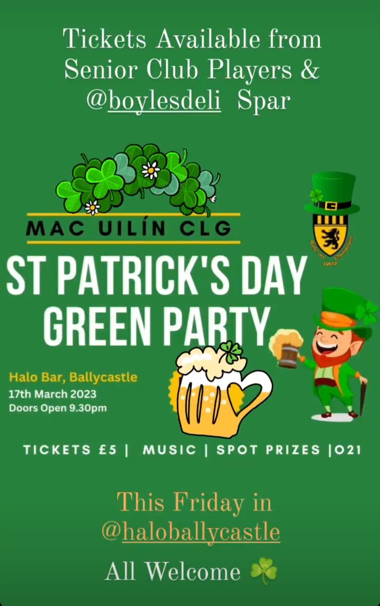 McQuillan GA&CC Ballycastle tweet media