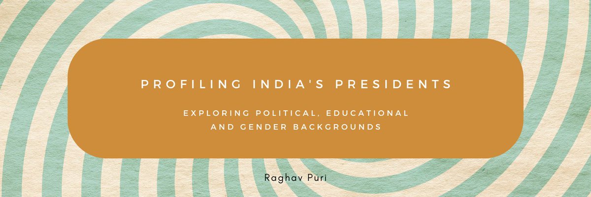 In this Trivedi Centre for Political Data Columns piece, Raghav Puri writes about "Profiling India’s Presidents: Exploring Political, Educational and Gender Backgrounds"
Read here: bit.ly/3ZOyR62