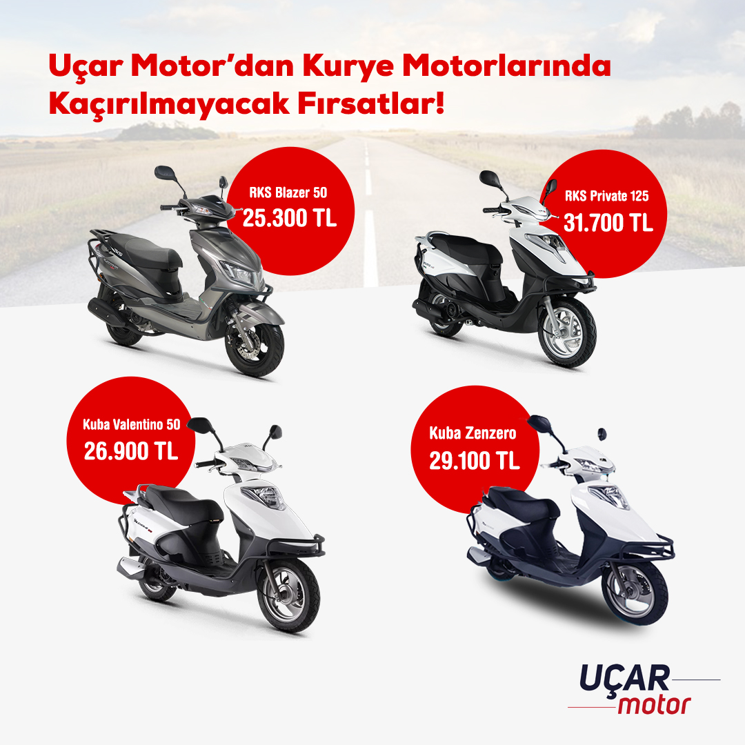 Kurye motorlarında büyük kampanya!

#uçar #uçarmotor #paketservis #motokurye