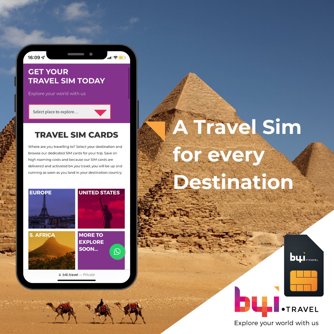 b4itravel's tweet image. Get connected for less! 💸 Save on roaming costs with b4i.travel's SIM cards for your dream destination. Activated before your trip, so there’s absolutely no time wasted. 🏄‍♀️

 Explore our SIM card options today&amp;gt; bit.ly/3HrHyfY

#b4itravel #TravelSimCard