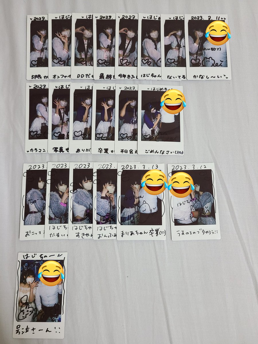 hajime00007's tweet image. 『やっぱ～、やっぱ好きなんだ♡100枚チャレンジ( *ˊᵕˋ* )💗』(文中敬称略)

#ジューロック
篠宮すずね、深澤りこ、蒼乃萌衣、夢月あい、黒木真里亜

#シャニパレ
植村美月、小倉ももか、新垣みなみ、沢野友香、麦茶ひの、篠崎のの、白井凛

『コンカフェ入門編🥞☕』
#aoco
みなみ、せあ、さら