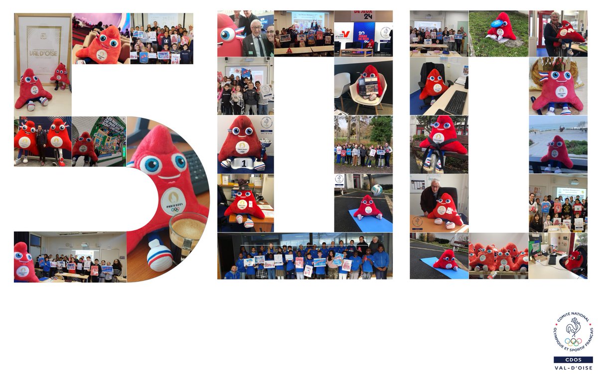 95Cdos's tweet photo. J-500
Nous sommes aujourd’hui à 500 jours de l’ouverture des Jeux Olympiques #Paris2024  !!! 

C’est avec grande fierté que le CDOS 95 célèbre cette date et continue à s’engager pour jouer un rôle dans la vie des Valdoisiens en donnant plus de place au sport dans leur quotidien ! https://t.co/XLNGUL01t0