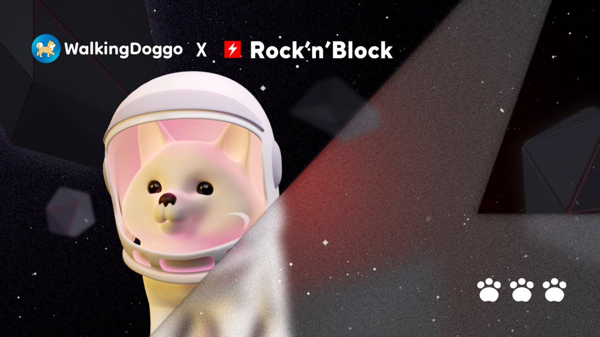 Walking_Doggo's tweet image. ⚡️WalkingDoggo is glad to announce our strategic partnership with @RocknBlockDev

Thank you for your continued support and trust in our vision. :)🐾

For more information read medium article;
medium.com/@Walking_Doggo…

#DAO #WalkToEarn #WalkingDoggo #BSC #NFT #petnft #savepets #wdg