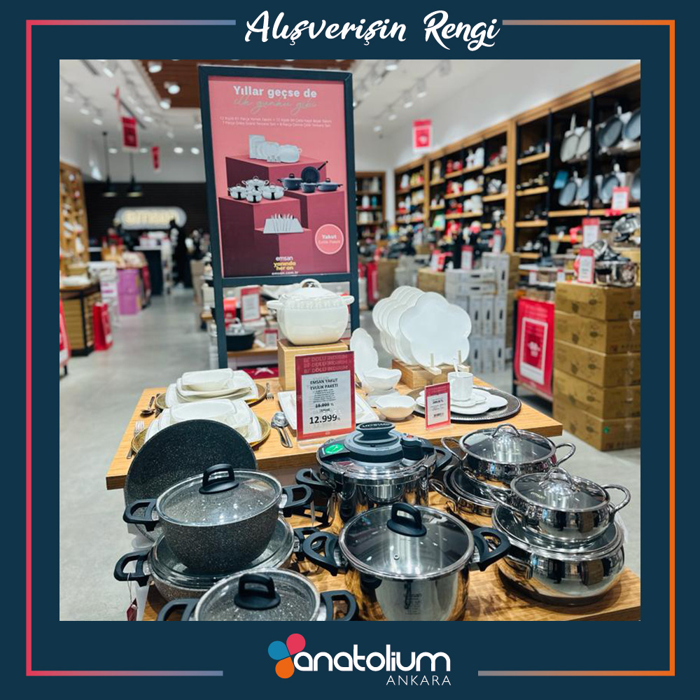 Emsan mutfak ürünlerindeki fırsatlar için doğru Anatolium Ankara'ya... 🤩

#Emsan #Anatolium #Ankara #MutfakÜrünleri #Mutfak #İndirim #Fırsat #Çeyiz