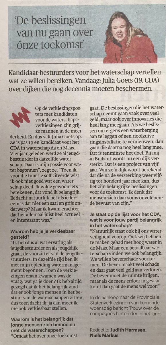 Beter kan het niet gezegd worden. #stemvoorrivierenland #samenlevenmetwater