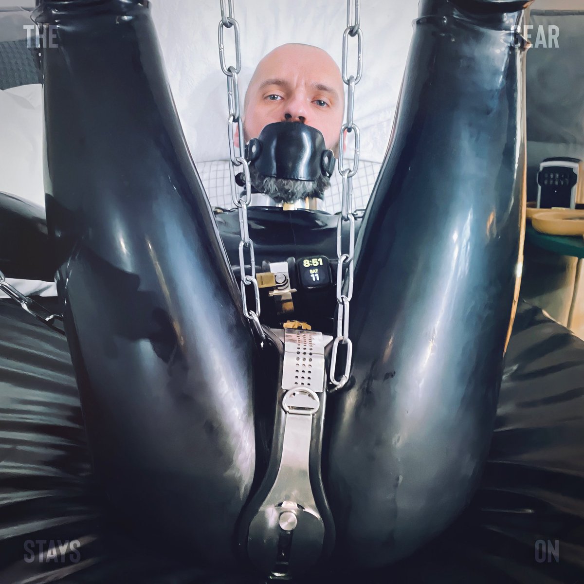 thegearstayson's tweet photo. On your back slave, spread legs! Locking box routine and visual checks have been part of this locked slave’s life for years. Over the past months, the owner also delegated some oversight authority to the legendary @ChastityMaster4. You can’t go wrong double checking on a slave!❤️ https://t.co/ysQJLvqFrJ