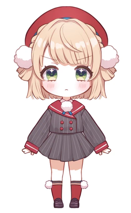 描いてみたんだけど何か残念なバランス...?棒立ちだからそう見えるだけ?? 