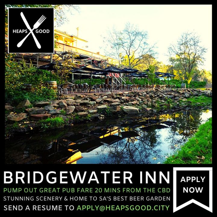 HeapsGoodHospo's tweet photo. Seeking: Sous Chef @ Bridgwater Inn

Suburb: Adelaide CBD  

Salary: Bridgwater 

Site: https://t.co/QePnOUSCug 

Find out more and discuss career options

Call:  08 7007 9766   Text: 0466 330 003

📲 or Email: hospitality@heapsgood.city https://t.co/OLWTJvqJPU