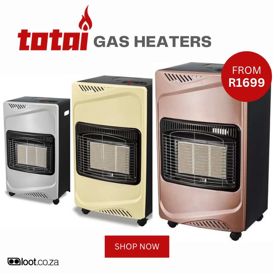 lootcoza's tweet photo. π₯Ά It's never too early to start prepping for the colder season ahead. Shop our NEW to Loot Totai gas heaters, not only will they add warmth to your home but a decorous touch too https://t.co/Mvy7VDAyp9 π‘οΈπ‘ #ShopOnlineToday #NewToLoot #TotaiGasHeaters https://t.co/H7hLvdBacN