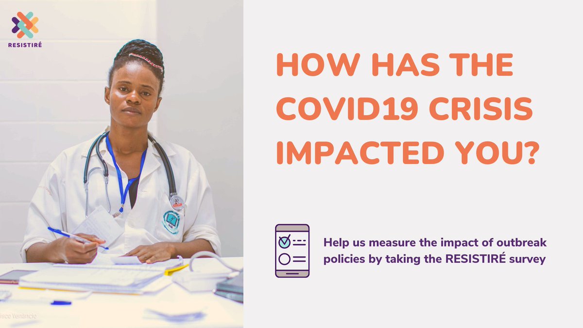 The <a href="/Resistire_EU/">RESISTIRÉ 🇪🇺 Gendered inequalities due to Covid</a> online survey studies the pandemic's impact on people's lives.
We strongly encourage frontline workers to take part as findings will be reported at EU level with the aim to inform future crisis management policies.
Your voice is important resistire-project.eu/resistire-mobi…