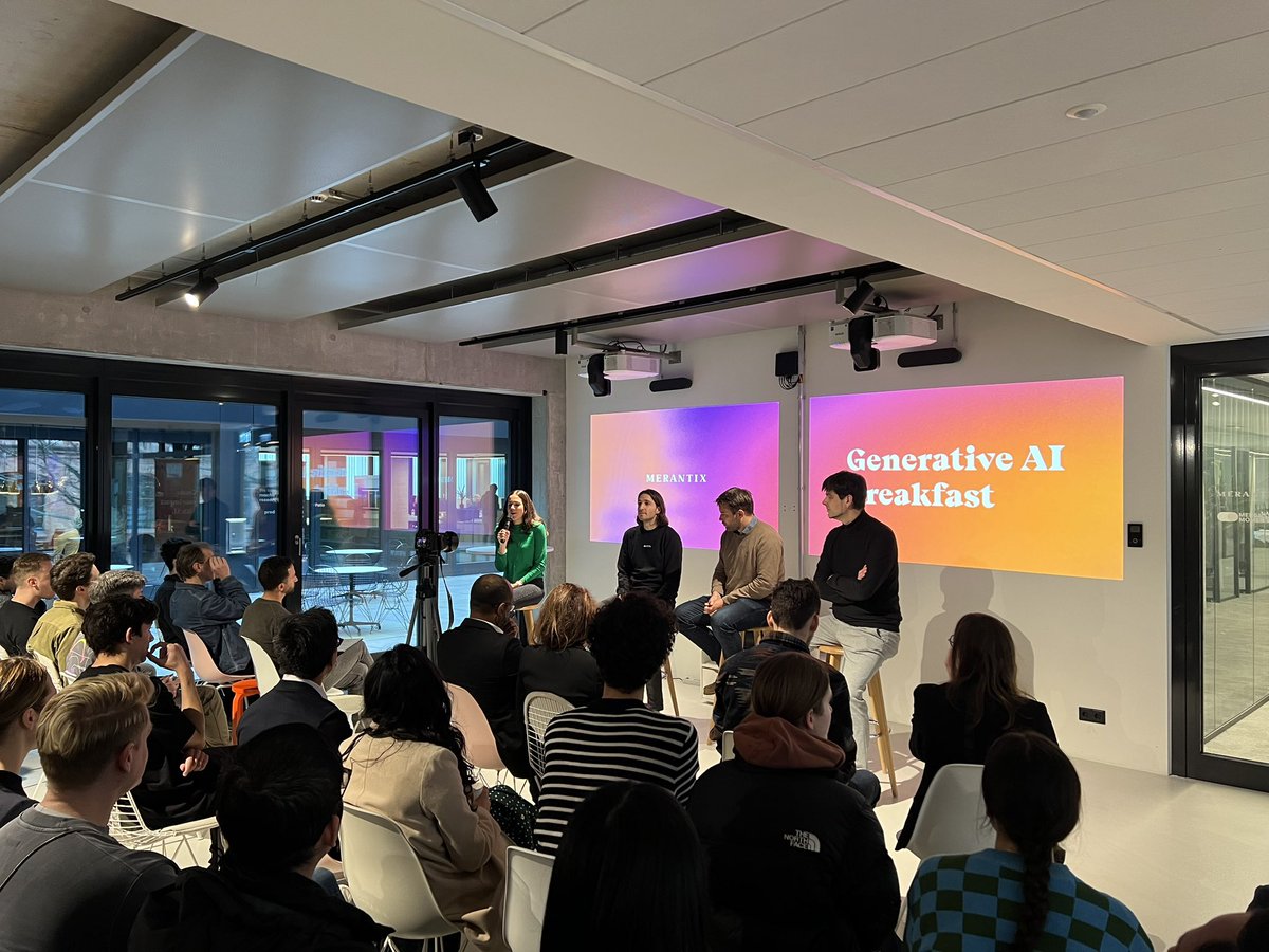 Welcome! 200+ guests <a href="/Merantix/">Merantix Group</a> AI Breakfast on <a href="/aicampusberlin/">AI Campus Berlin</a>