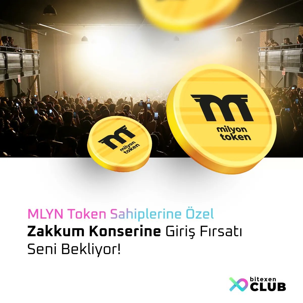 bitexenclub's tweet photo. Milyon Token sahipleri Zakkum ve Madrigal konserlerine bilet kazanıyor! Hemen Bitexen Club’a gir, #MLYN Token kampanyasına katıl. Milyon Performance Hall Ankara’da gerçekleşecek olan konserlerde yerini al. https://t.co/lxsvGsFWyo
#BitexenClub
#Zakkum
#Madrigal https://t.co/CsWrG6XhdQ