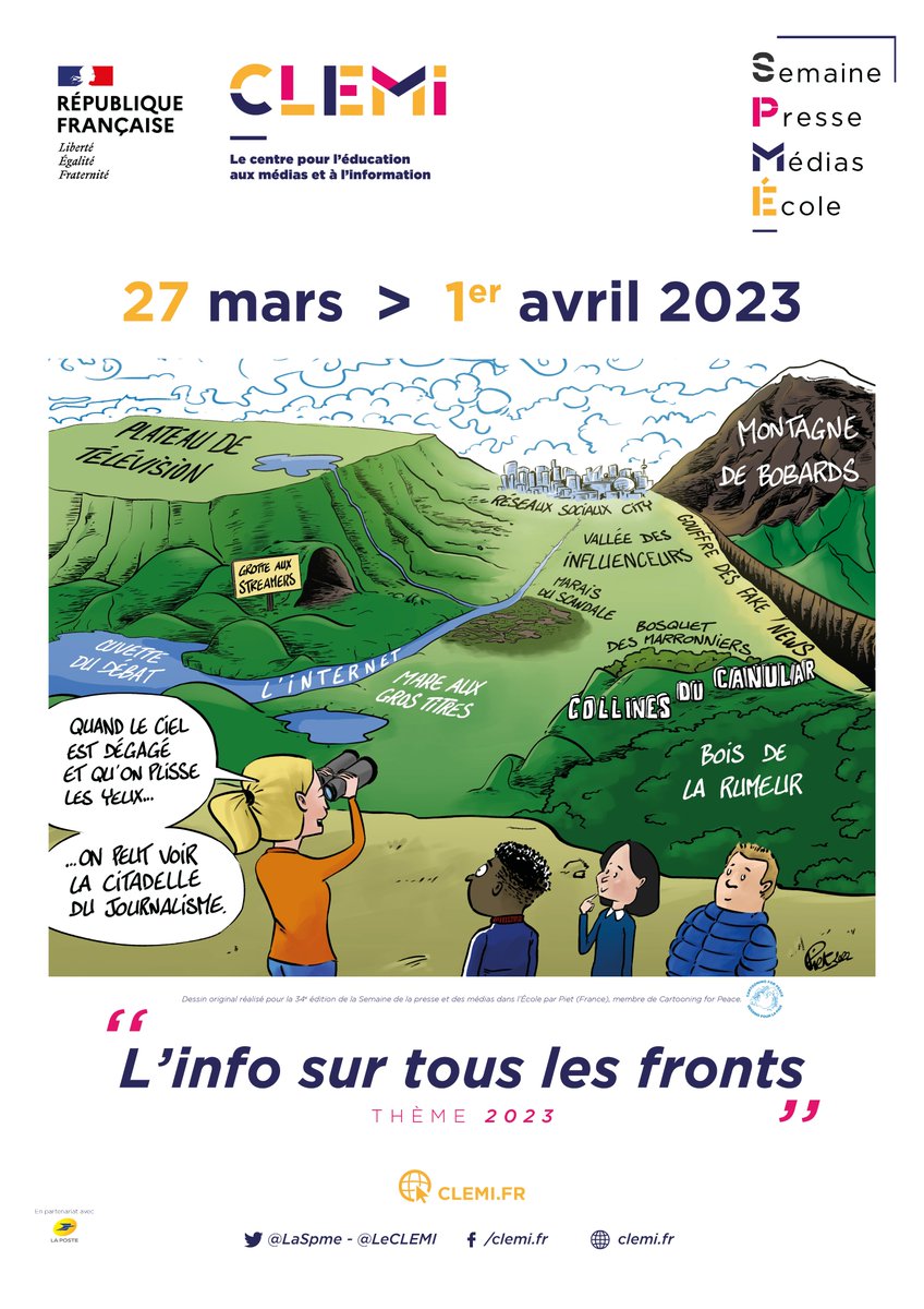 💡La 34è Semaine de la Presse et des Médias dans l'Ecole approche,  venez consulter  toutes les ressources et vous inscrire aux webinaires d'accompagnement à la #SPME2023 #EducMédiasInfo #CLEMI40Ensemble
pedagogie.ac-toulouse.fr/clemi/temps-fo…