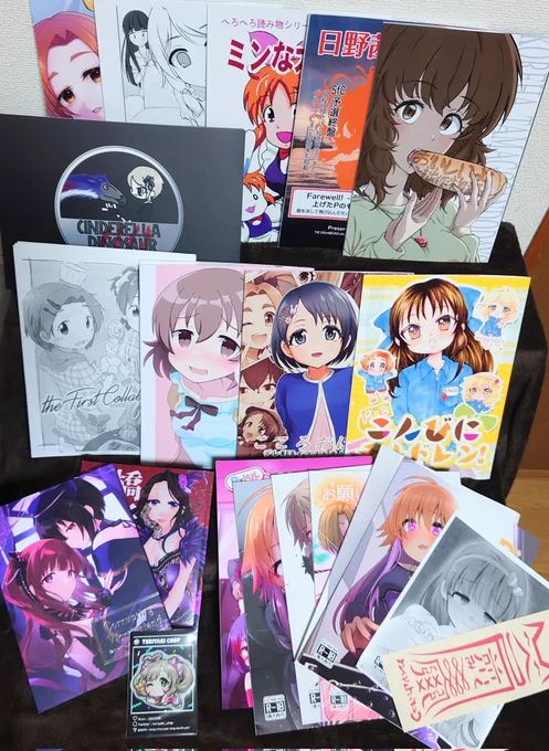 シンステ11戦利品!
到着が遅くてご挨拶の時間もなく、お買い物時間も確保できなくてあまり買えませんでした…😭 