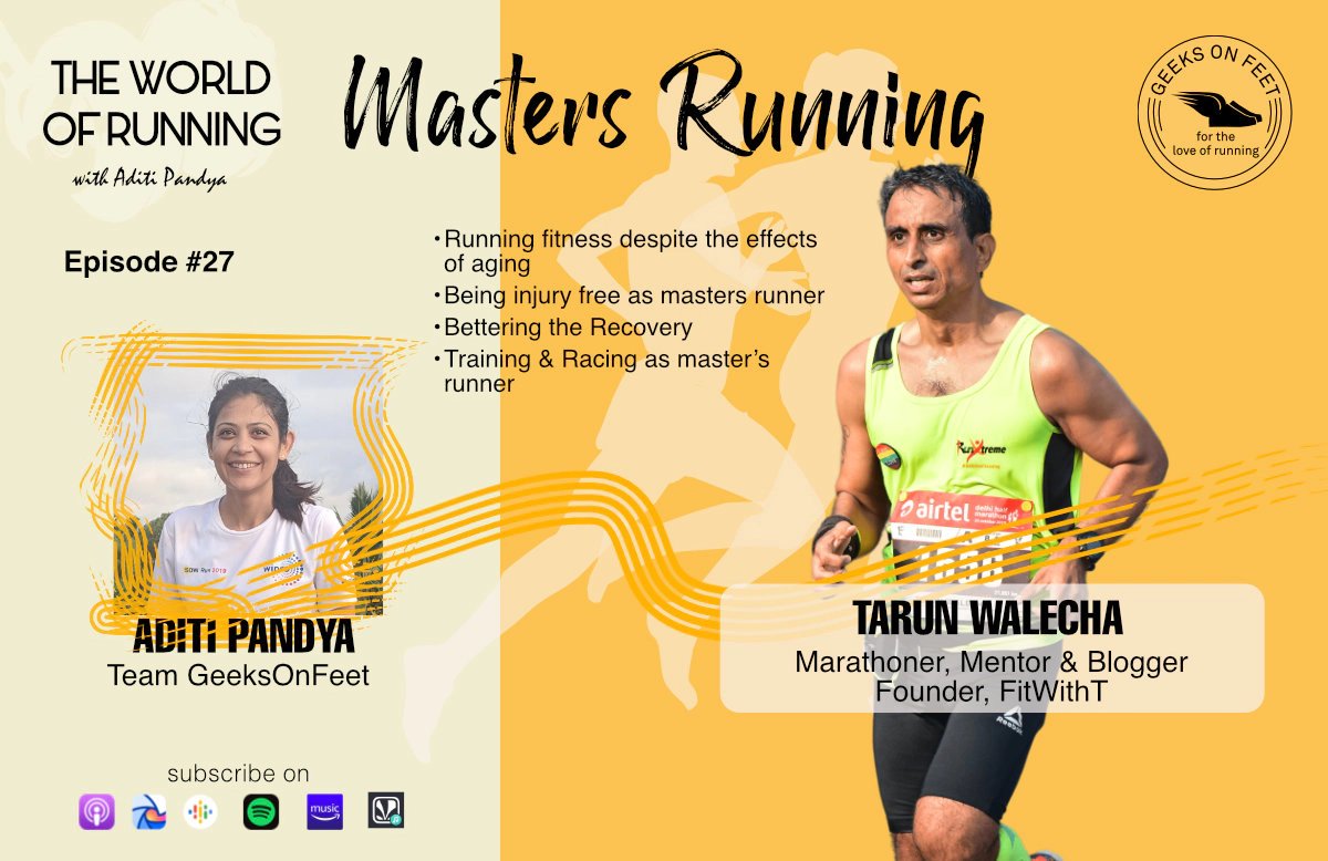 tarun_rw's tweet photo. For all those late bloomers, what's it like to start running in your 40s. Here are some tips and tricks, in my podcast with @geeksonfeet
#running
#Fitat50
#FitWithT
#mastersathletes
@run_xtreme

https://t.co/u5mrCPxEIu https://t.co/jeFmHToVpe