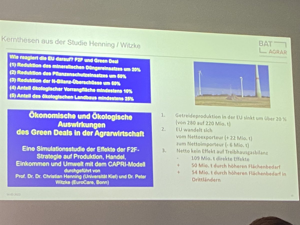 friedrichlongin's tweet image. Weltweite Nahrungsmittelknappheit trifft auf Green Deal. Ein paar Slides zum Nachdenken aus der AGF Getreidetagung