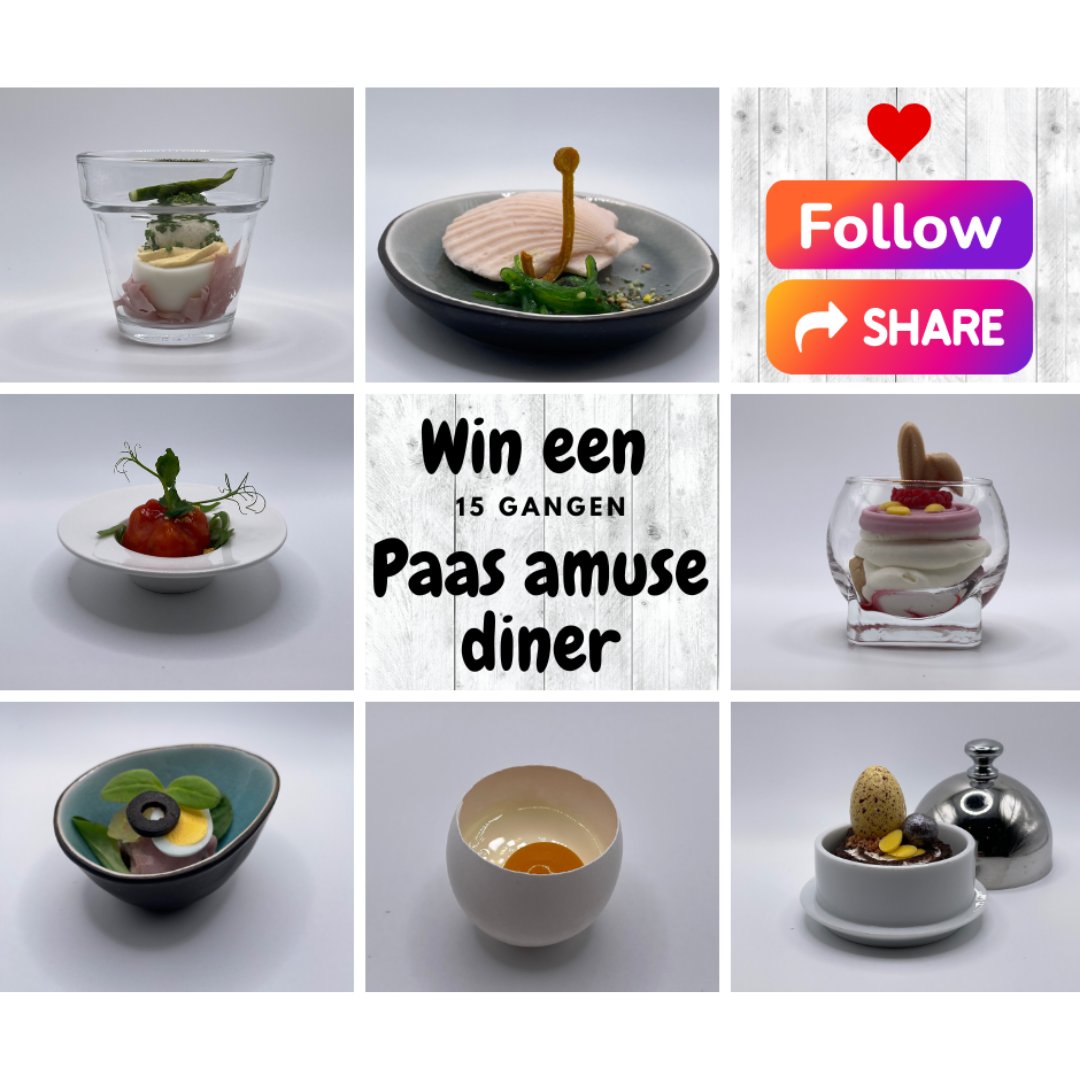 huischef's tweet photo. Bestel nu ons heerlijke Paas amuse diner.Zelf niet uren in de keuken hoeven staan, alle tijd met je vrienden of familie.Volg ons,Like ons en Deel dit bericht en wie weet Win jij dit Paas amuse diner #huischef #pasen #thuisdiner #thuiskok#catering https://t.co/BZ6JUXO7YU
