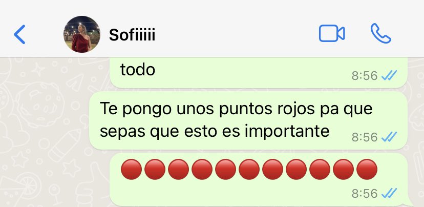 Espee_16's tweet photo. @alegnaortiz_ estar tiempo sin contestarnos pero saber cuándo es de vida o muerte jajajaja @sofiamolinaz https://t.co/GuWqW8kOqz