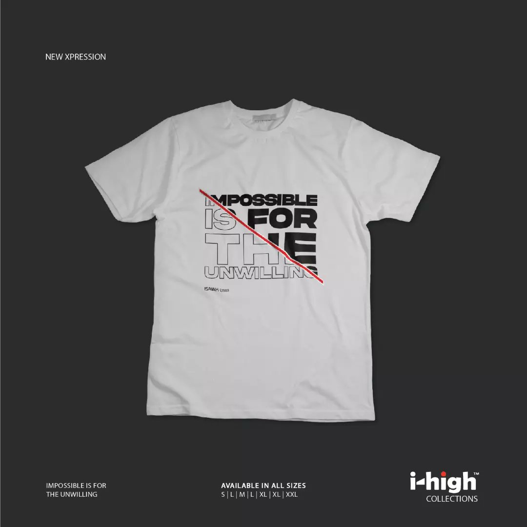 highme_co's tweet photo. Rock... New Expression....
Strong force, motivation and energy is here... A proud i-identity to level up with.

Impossible is for the unwilling 

#highme #ihigh #highXpression #productofgodsdesign #hiamdear #clothings #identity #attention #result #fashion https://t.co/wKVXw8hmMt