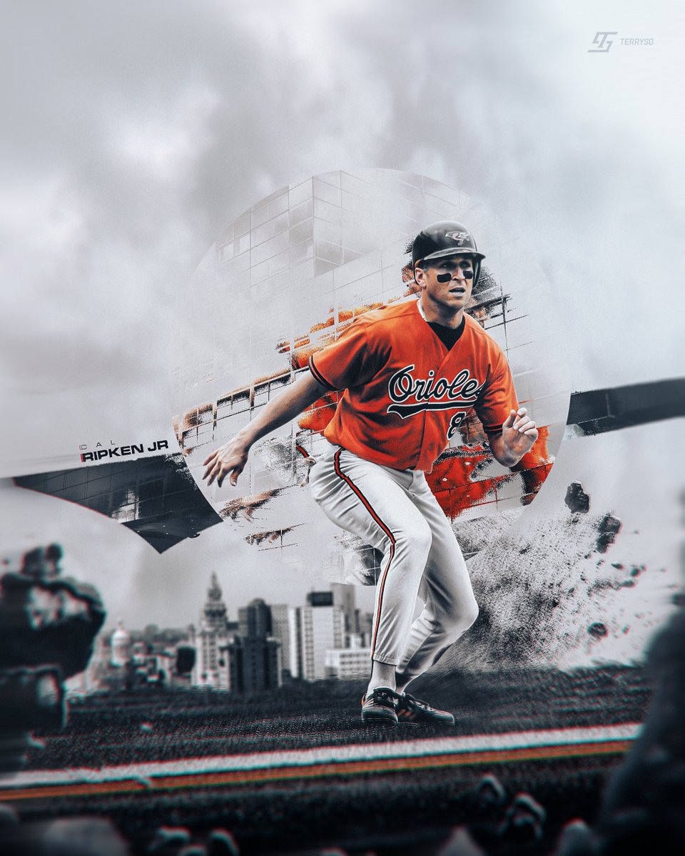 terryso's tweet photo. "The Iron Man"- MLB VINTAGE 🟠⚫️
.
Displacement map study on this artwork, with @Orioles legend, Cal Ripken Jr. https://t.co/T6u52UaRYh