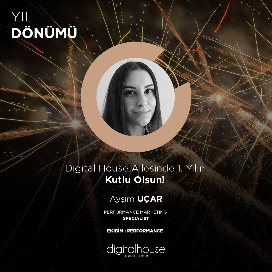 digitalhouseTR's tweet photo. Digital House Ailesinde 1. Yılın Kutlu Olsun Ayşim! 🎉 https://t.co/z3mP9XfI2h