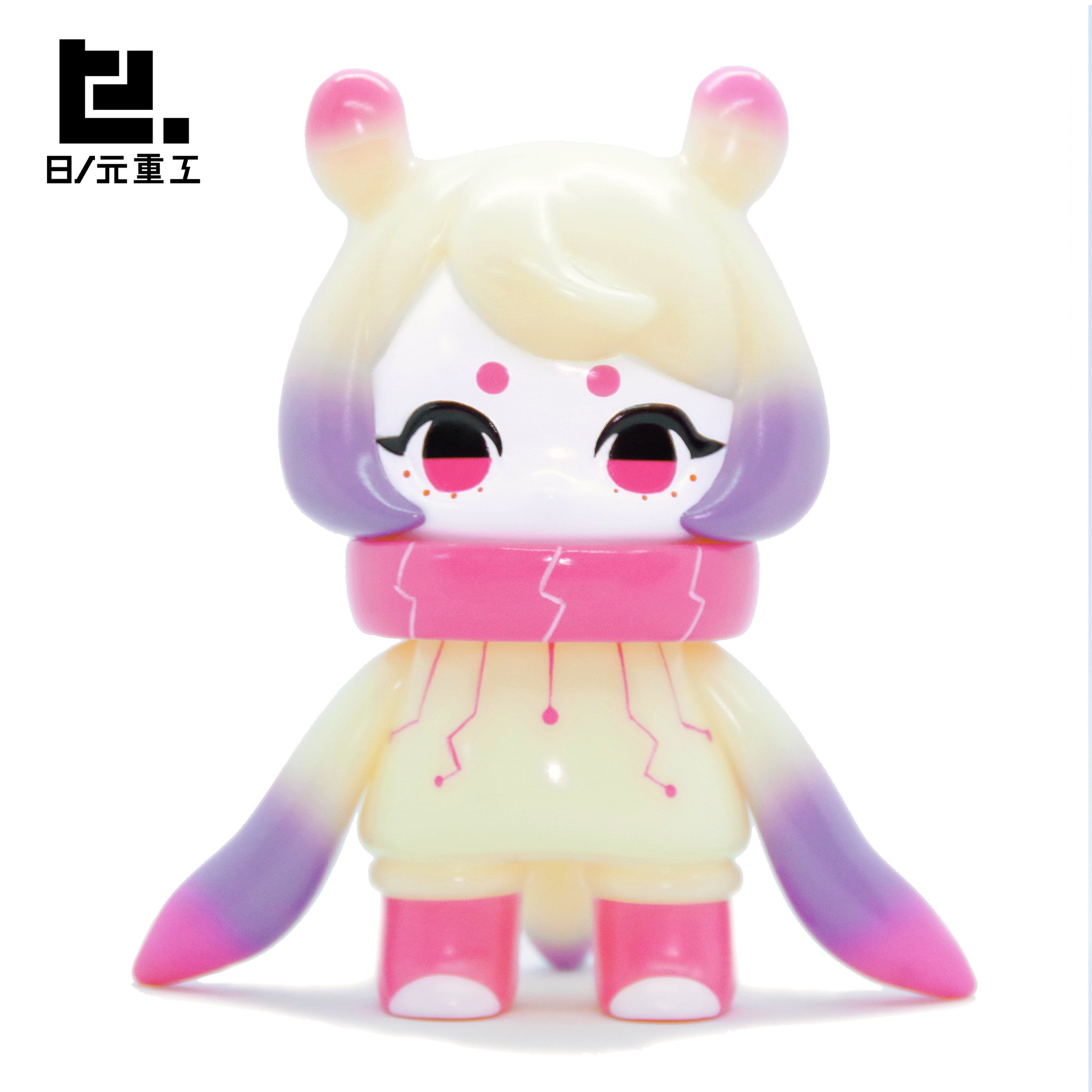 デンシタコ デンシウサギ 防災カラー 2体セット ソフビ 個展限定 蓄光 デンシウサギ | sofvi.tokyo
