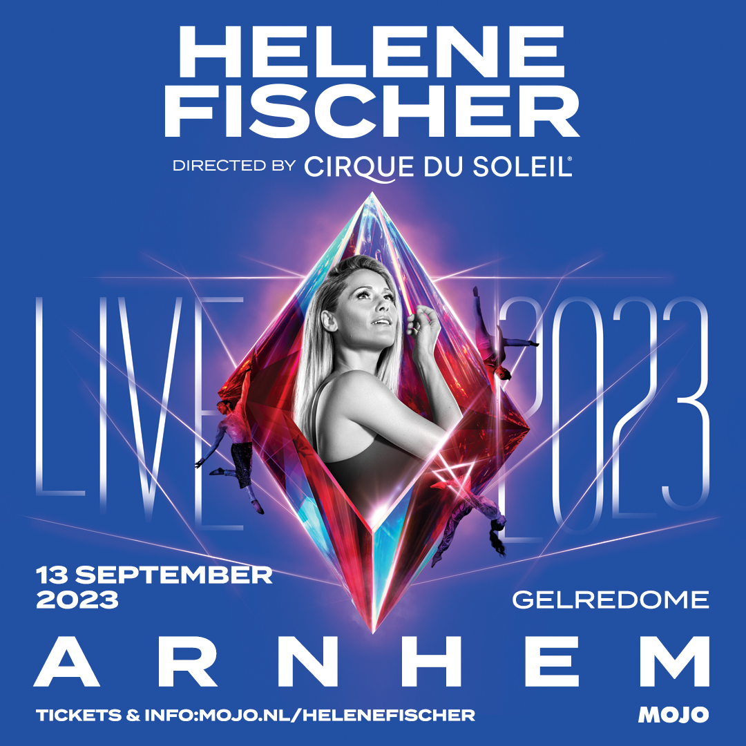 Pop- en schlager-ster Helene Fischer staat op 13/09 in Gelredome met een spectaculaire show (in samenwerking met Cirque du Soleil). De kaartverkoop start 17 maart om 10:00. MOJO Weekly abonnees kunnen in een presale eerder kaarten kopen. Meer info via mojo.nl/helenefischer.