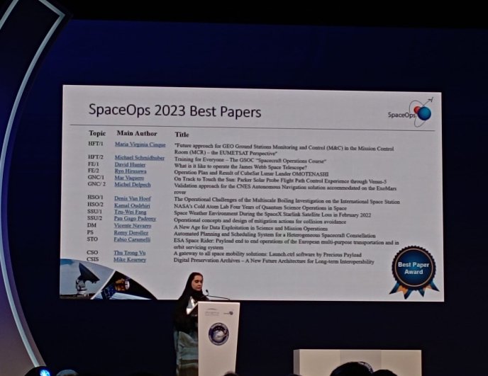 Busoc_official's tweet photo. The B.USOC paper on @BoilingRubi has been awarded amongst the best papers at @SpaceOps2023 🙌 https://t.co/mKyfpHuTi8