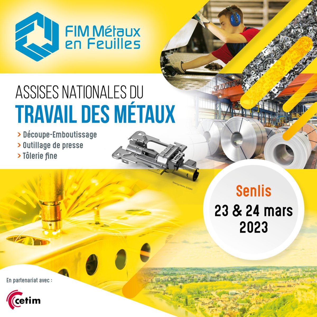 L'édition 2023 des Assises, organisée les 23 et 24 mars par le #FIMMEF et le #CETIM, vise à 𝐫𝐞𝐦𝐨𝐛𝐢𝐥𝐢𝐬𝐞𝐫 𝐥𝐞𝐬 𝐚𝐜𝐭𝐞𝐮𝐫𝐬 𝐞𝐭 𝐥𝐞𝐮𝐫 𝐝𝐨𝐧𝐧𝐞𝐫 𝐮𝐧 𝐧𝐨𝐮𝐯𝐞𝐥 𝐞́𝐥𝐚𝐧. 

𝐈𝐧𝐬𝐜𝐫𝐢𝐯𝐞𝐳-𝐯𝐨𝐮𝐬 sans plus tarder : form.jotform.com/fimmef/bulleti…