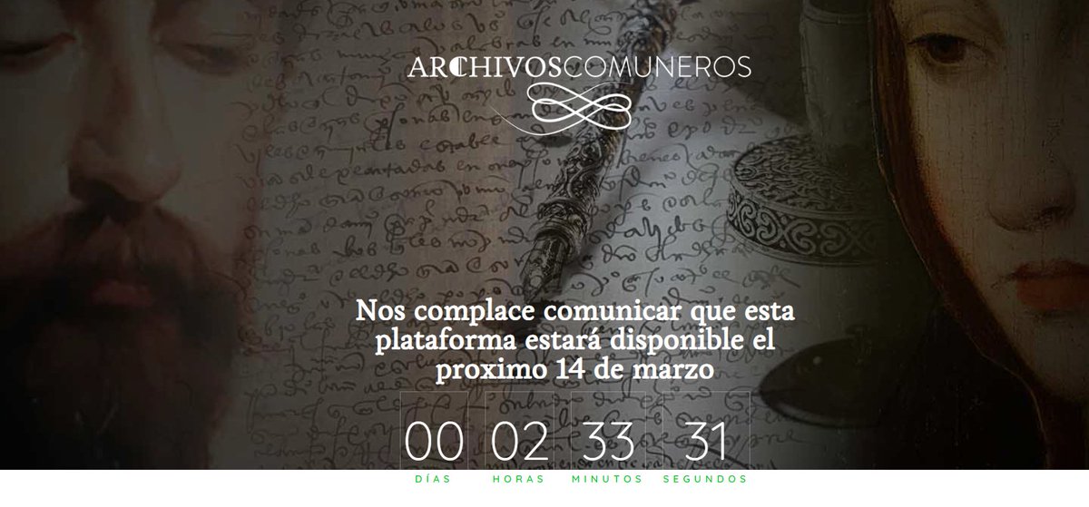 ⌛️TIC TAC... ¡Por fin ha llegado!
Estrenamos archivoscomuneros.org, un archivo que contiene la digitalización de todos los documentos que custodian el Archivo Gral de Simancas y el Archivo de la Real Chancillería de Valladolid relativos a las Comunidades de Castilla.