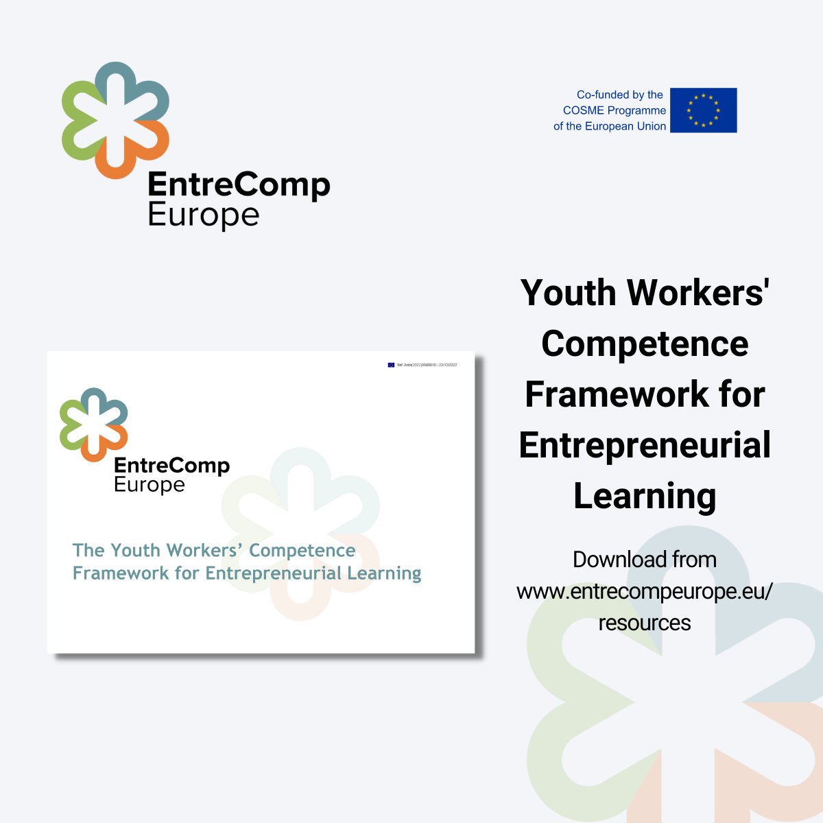 Calling all youth workers! @EntreCompEurope has published ‘The Youth Workers’ Competence Framework for Entrepreneurial Learning’, a great tool to help you deliver entrepreneurial competences through your activities. Download now from 👉 entrecompeurope.eu/resources