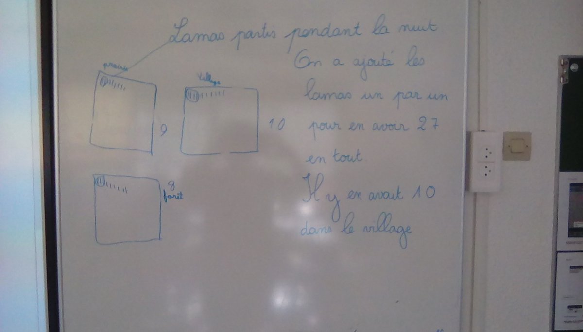 Bonjour les <a href="/CM1Verne/">CM2Verne</a> . Nous n'avons pas pu participer à votre webradio pour la semaine des maths. Nous avons réfléchi au problème des lamas ce matin. Pourriez-vous nous le corriger ?