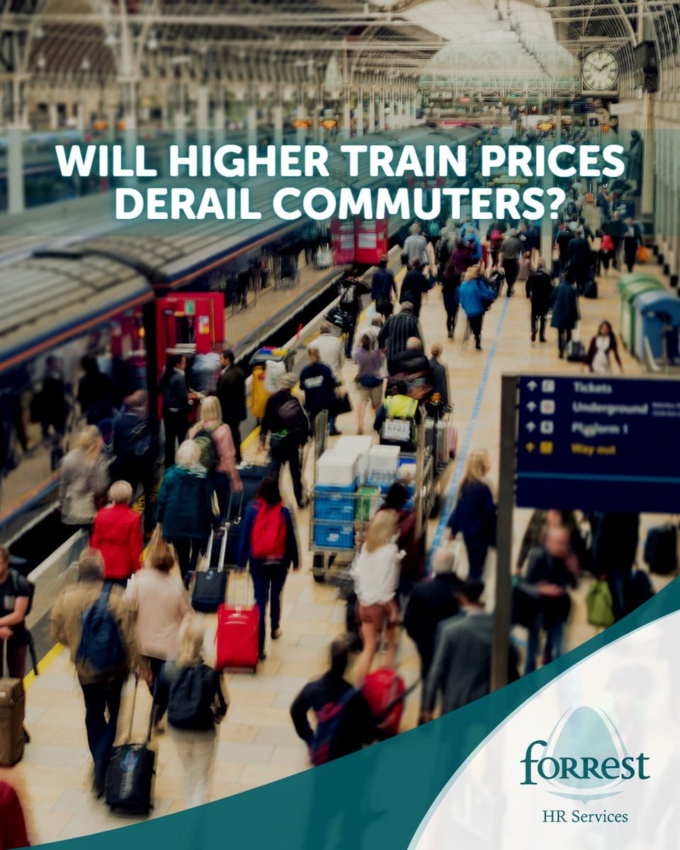 As businesses adjust to the new normal, most employees are only budgeting for two or three days in the office, and now, with the latest rail price rises, even that number might be decreasing.

ForrestHR.com

#TheForrestGroup #Commuters #HR