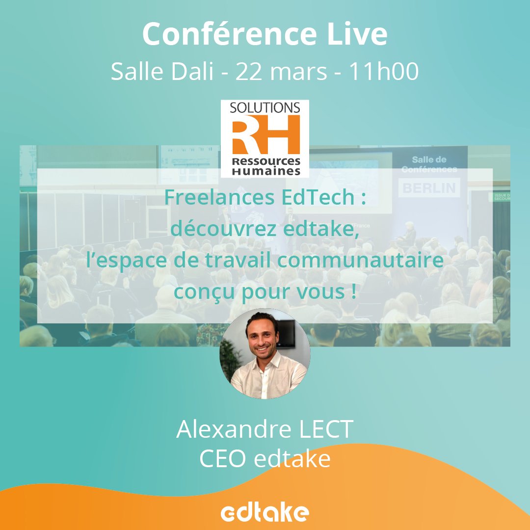 Freelances EdTechVous rêviez d'un espace de travail tout en un pour trouver de nouvelles missions, centraliser vos projets, disposer de nouveaux outils ou encore vous constituer des équipes de travail ?

📍Paris Expo - 22/03/23 - 11h

#Formation #Learning #Digital #Conférence