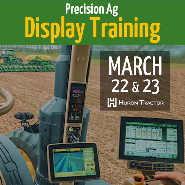 Huron Tractor Ltd (@hurontractorltd) on Twitter photo Let our <a href="/HT_Precision/">HT PRECISION</a> Ag experts help you enhance your operator skills in time for planting. Join us for this valuable opportunity, March 22 or 23, to learn about setup, navigation, and features for your Gen4 and GS3 Displays.
Registration info: hurontractor.com/displaytrainin… Let our <a href="/HT_Precision/">HT PRECISION</a> Ag experts help you enhance your operator skills in time for planting. Join us for this valuable opportunity, March 22 or 23, to learn about setup, navigation, and features for your Gen4 and GS3 Displays.
Registration info: hurontractor.com/displaytrainin…