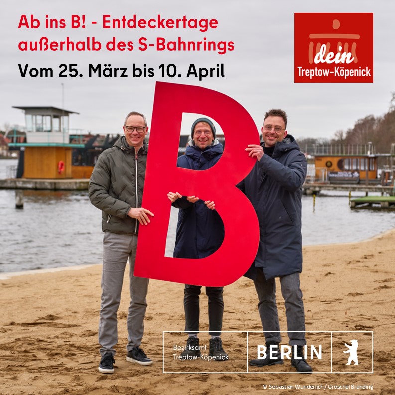 BaBerlinTK's tweet photo. Nicht mehr lange - Ab ins B! - die Entdeckertage außerhalb des S-Bahnrings finden vom 25. März bis zum 10. April statt. Im Aktionszeitraum präsentiert sich auch die Vielfalt in #Treptow-#Köpenick #abinsb #deintreptowkoepenick
https://t.co/jndUeRmFDL
👉 https://t.co/4DchOinhhk https://t.co/mshIIk4L65