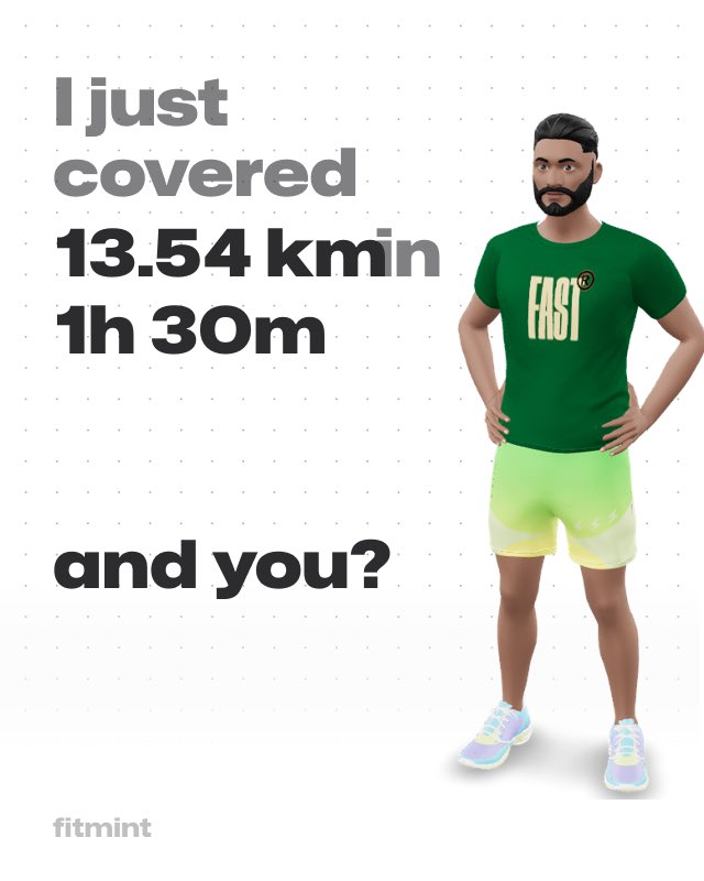 ArtNegoTW's tweet photo. Download Fitmint and use my code: D99D8A or use this link: https://t.co/dd1RGnnBcE
⁦@FitmintClub⁩  Great day 
🤸🏻☀️🕺🚀🏃🏻‍♀️🦿🤾🏻🏅🪬👟https://t.co/hyYTihPkLp #FitWithFitmint
#fitmintclub  #M2E #NFT  #FitmintClubM2E #FitmintclubNFT #sports #spirit #everyday #healthy https://t.co/tYP2oW6cYd