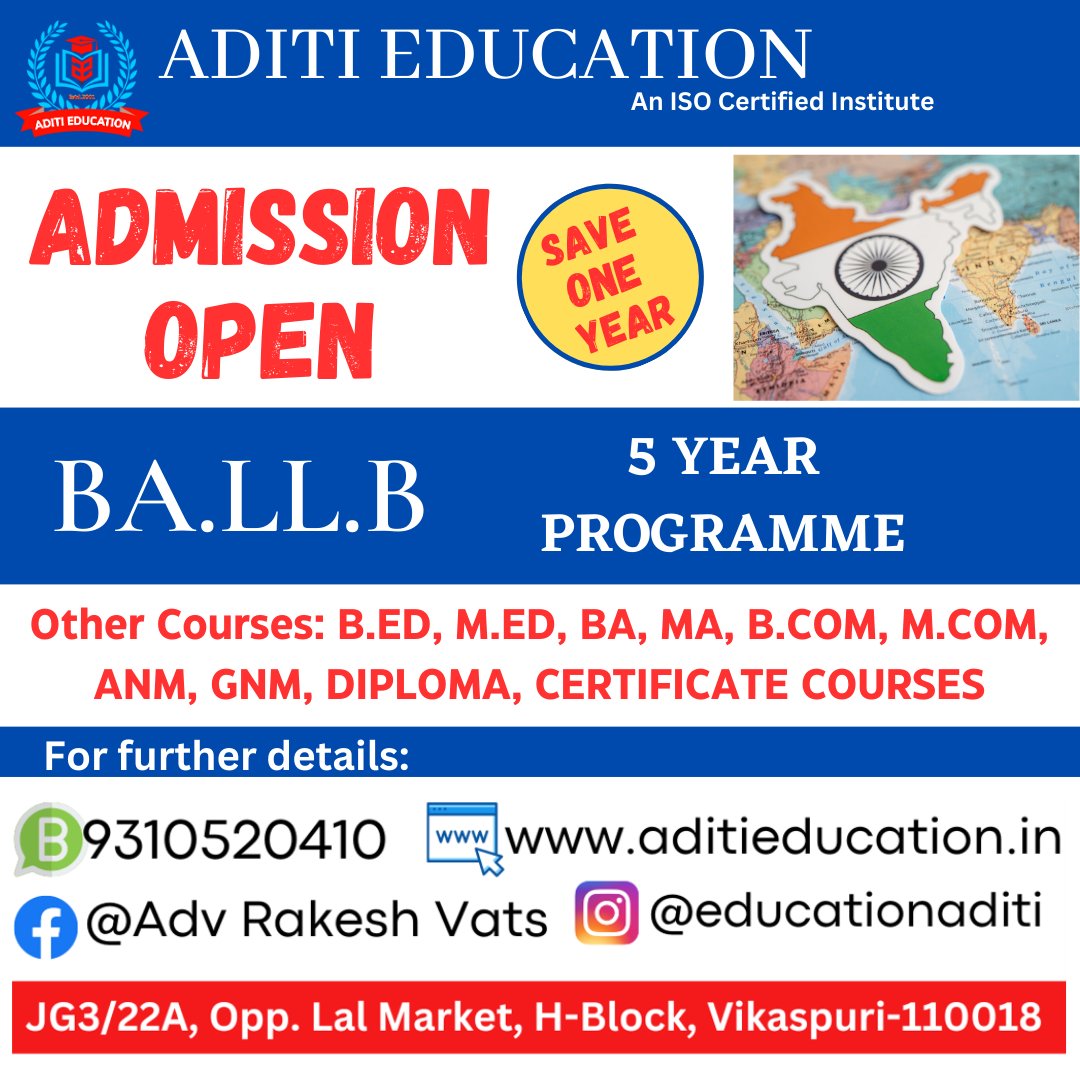 Last chance for BALLB in 2022 session till 31 March with A Grade University BCI approved..
Call or WhatsApp- 9310520410
.
.
.
#llb #llm #ballb #bcomllb #mewaruniversity #education