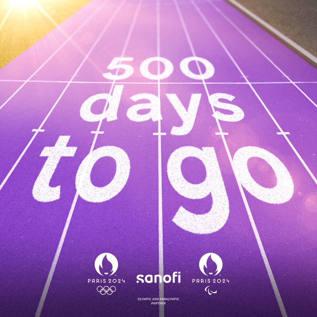 Sanofi (@sanofi) on Twitter photo Only 500 days to go until the #Paris2024 Olympic Games!
Let's go #TeamSanofi 🔥 🔥 🔥
<a href="/bubucheofficiel/">Amandine Buchard OLY</a> <a href="/danydann97/">Dany Dann</a> <a href="/davide_morana/">Davide Morana</a> <a href="/xxebobxx/">Ellie Challis</a> <a href="/TeamEzra05/">Ezra Frech</a> <a href="/itslaurenrowles/">Lauren Rowles MBE</a> <a href="/nantokeita223/">Nantenin KEITA</a> <a href="/NicolaiZeltinge/">Nicolai Zeltinger</a> <a href="/nmahut/">Nico Mahut</a> <a href="/bareksarah/">Sarah M'barek</a> <a href="/SarahFarhoud/">Sarah Farhoud سارة فرهود</a> <a href="/tcurin/">Theo Curin</a> <a href="/valeriane_ayayi/">Valériane Ayayi</a> <a href="/Yul_Shin0122/">Yul Moldauer OLY</a> Only 500 days to go until the #Paris2024 Olympic Games!
Let's go #TeamSanofi 🔥 🔥 🔥
<a href="/bubucheofficiel/">Amandine Buchard OLY</a> <a href="/danydann97/">Dany Dann</a> <a href="/davide_morana/">Davide Morana</a> <a href="/xxebobxx/">Ellie Challis</a> <a href="/TeamEzra05/">Ezra Frech</a> <a href="/itslaurenrowles/">Lauren Rowles MBE</a> <a href="/nantokeita223/">Nantenin KEITA</a> <a href="/NicolaiZeltinge/">Nicolai Zeltinger</a> <a href="/nmahut/">Nico Mahut</a> <a href="/bareksarah/">Sarah M'barek</a> <a href="/SarahFarhoud/">Sarah Farhoud سارة فرهود</a> <a href="/tcurin/">Theo Curin</a> <a href="/valeriane_ayayi/">Valériane Ayayi</a> <a href="/Yul_Shin0122/">Yul Moldauer OLY</a>