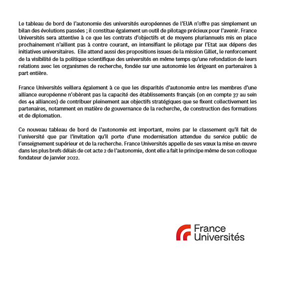 Autonomie des universités en Europe : la France doit mieux faire.
franceuniversites.fr/actualite/auto…