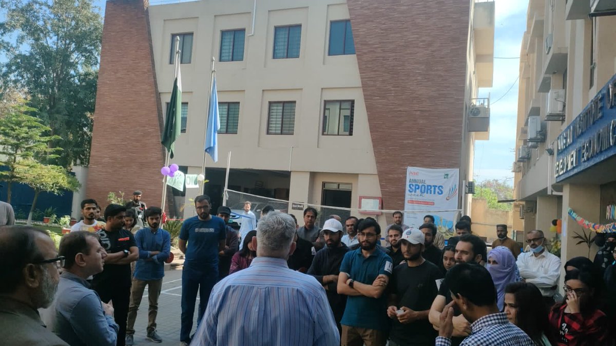 YPDCinPIDE's tweet photo. YPDC PIDE arranged Sports week for students where students actively participated in Games. VC PIDE Dr. Nadeem Ul Haque Inaugurated the sports week highlighting the importance of Sports in building Sportsman Spirit. https://t.co/6aTEXCGapR