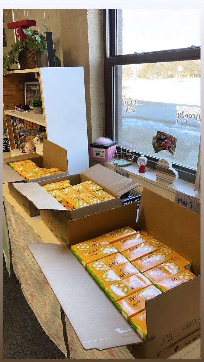 THANK YOU <a href="/BearFamilyMcDs/">Bear Family McD's</a> for donating all these pies. Our students are so excited to learn about Pi and eat some pie!! #PiDay <a href="/CCSD93/">CCSD93</a> <a href="/PisanoSMS/">Alyssa Pisano</a>